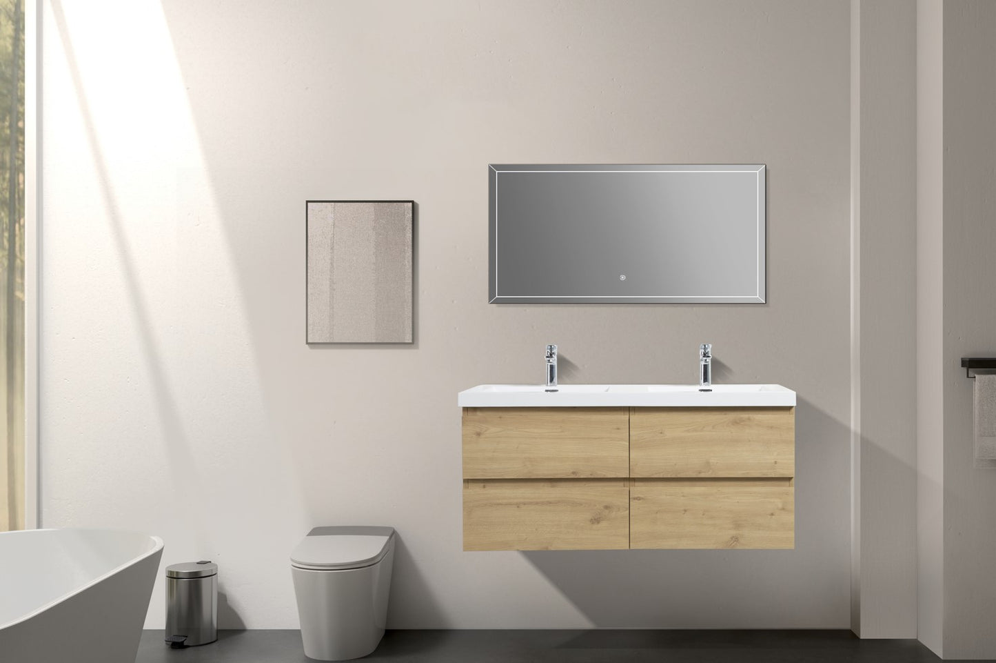 Angela 48"D Aged Oak