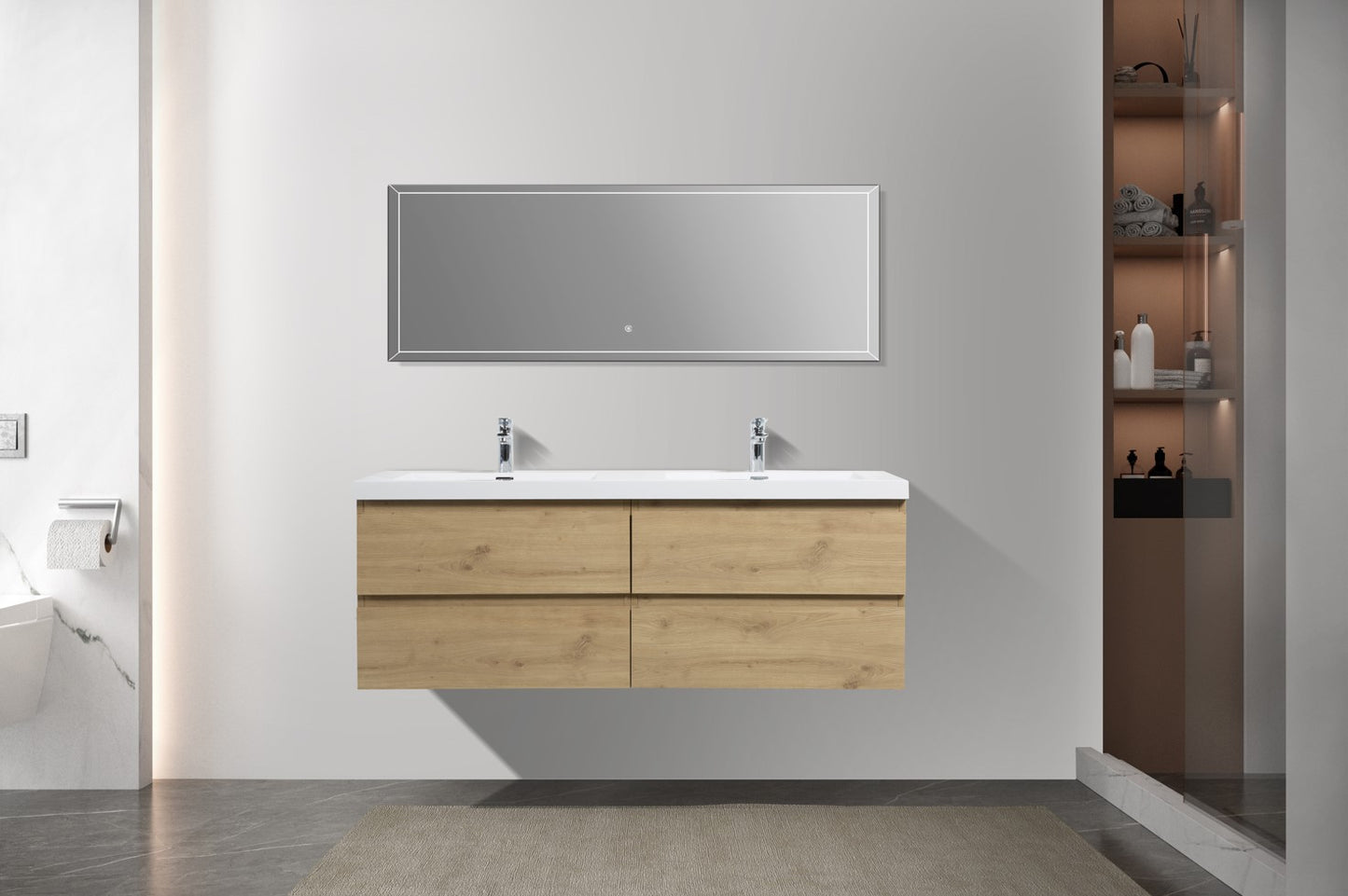 Angela 60"D Aged Oak