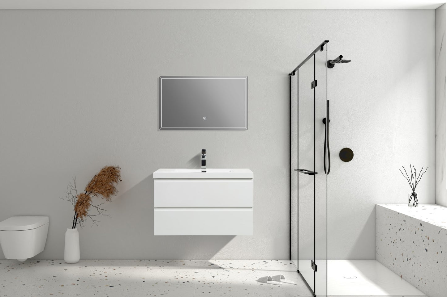 Angela 36" Gloss White