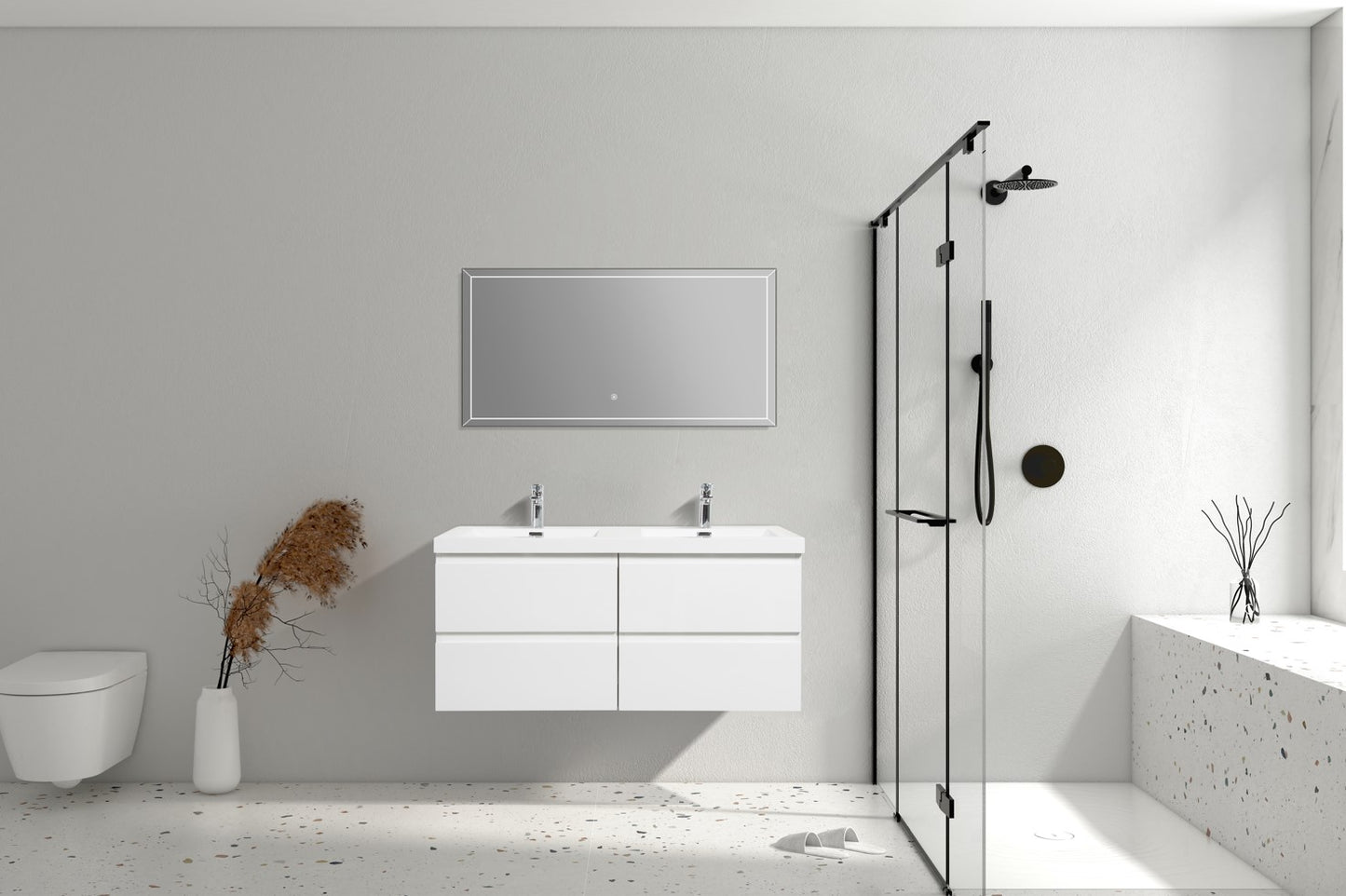 Angela 48"D Gloss White