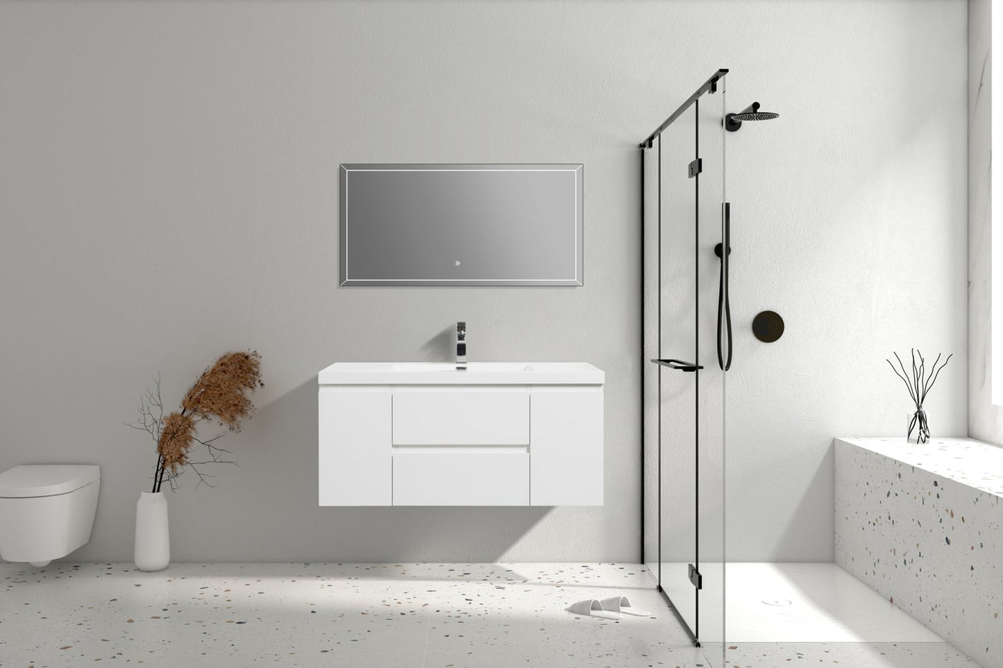 Angela 48"S Gloss White