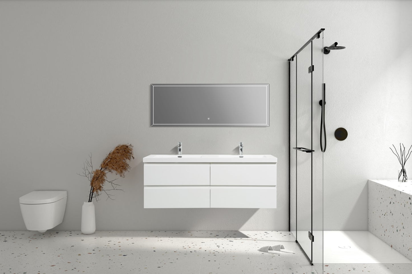 Angela 60"D Gloss White