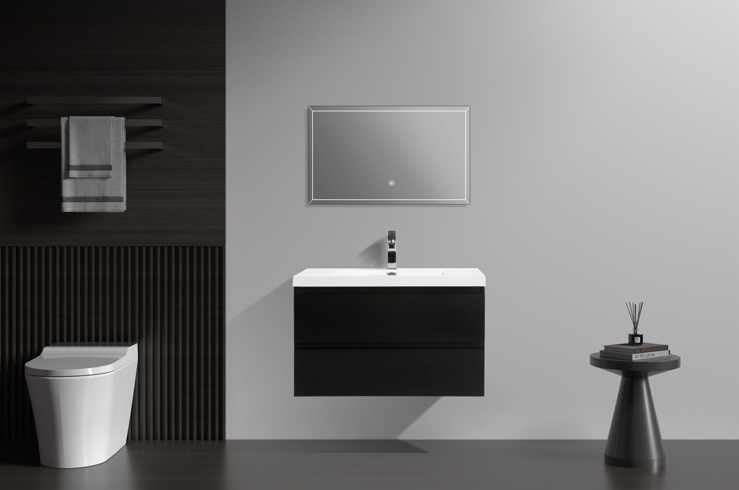 Angela 36" Matte Black