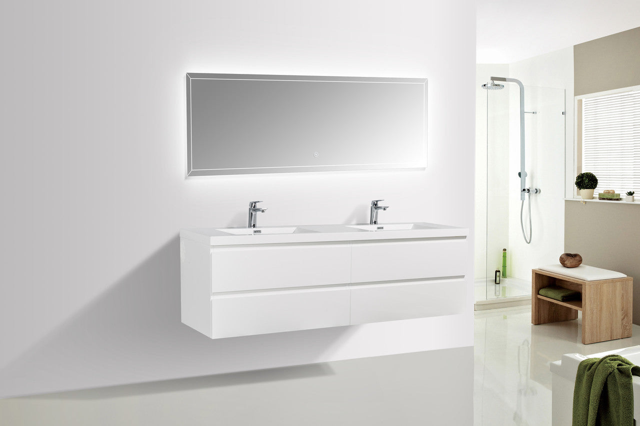 Angela 72" Gloss White