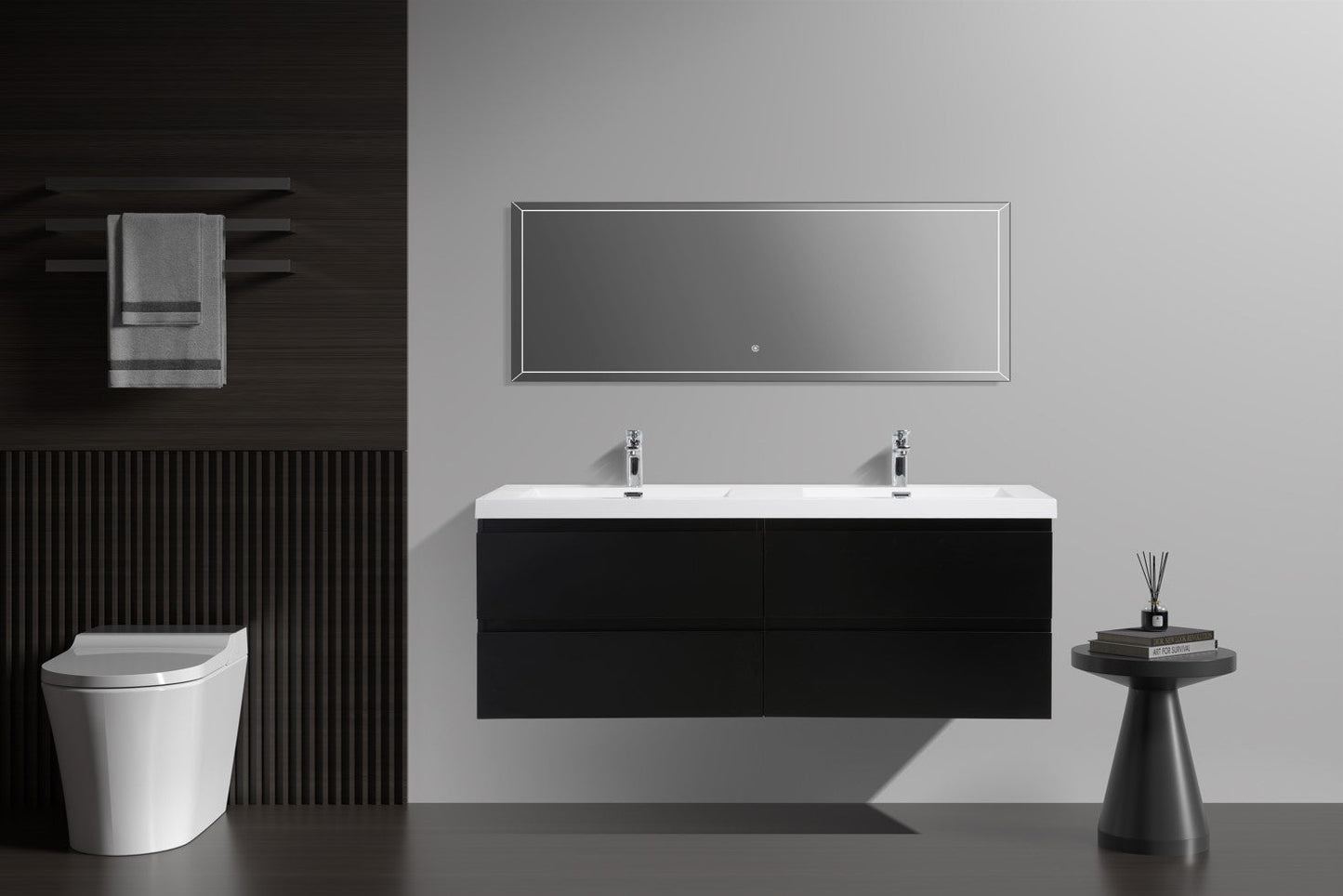 Angela 60"D Matte Black